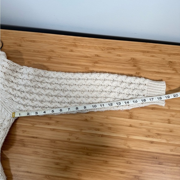 Vero Moda “FARGO” Textured Knit Cream Sweater – Size M 🤍 Cozy Winter Pullover - Picture 6 of 7